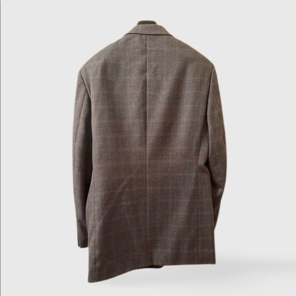 Versini Grey Sportcoat | Grey Plaid | Size 40R | 3 Button - Picture 3 of 6